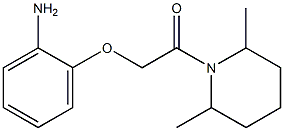 2-[2-(2,6-dimethylpiperidin-1-yl)-2-oxoethoxy]aniline 结构式