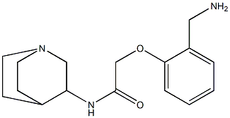 2-[2-(aminomethyl)phenoxy]-N-1-azabicyclo[2.2.2]oct-3-ylacetamide 结构式