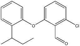 2-[2-(butan-2-yl)phenoxy]-6-chlorobenzaldehyde 结构式