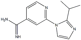 2-[2-(propan-2-yl)-1H-imidazol-1-yl]pyridine-4-carboximidamide 结构式