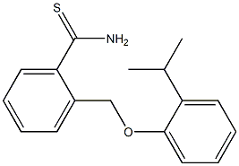 2-[2-(propan-2-yl)phenoxymethyl]benzene-1-carbothioamide 结构式