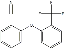 2-[2-(trifluoromethyl)phenoxy]benzonitrile 结构式