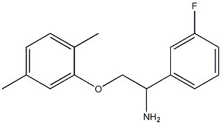 2-[2-amino-2-(3-fluorophenyl)ethoxy]-1,4-dimethylbenzene 结构式