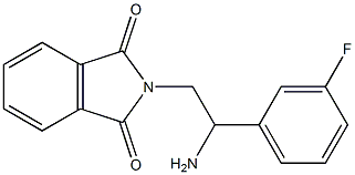 2-[2-amino-2-(3-fluorophenyl)ethyl]-2,3-dihydro-1H-isoindole-1,3-dione 结构式