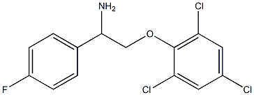 2-[2-amino-2-(4-fluorophenyl)ethoxy]-1,3,5-trichlorobenzene 结构式