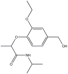 2-[2-ethoxy-4-(hydroxymethyl)phenoxy]-N-(propan-2-yl)propanamide 结构式