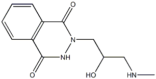 2-[2-hydroxy-3-(methylamino)propyl]-1,2,3,4-tetrahydrophthalazine-1,4-dione 结构式