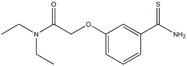 2-[3-(aminocarbonothioyl)phenoxy]-N,N-diethylacetamide 结构式