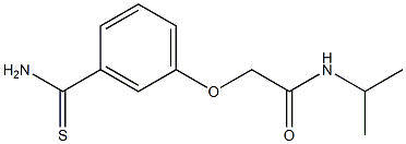 2-[3-(aminocarbonothioyl)phenoxy]-N-isopropylacetamide 结构式