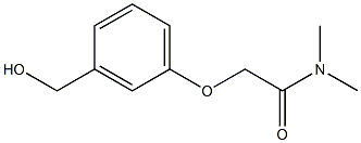 2-[3-(hydroxymethyl)phenoxy]-N,N-dimethylacetamide 结构式