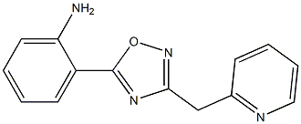 2-[3-(pyridin-2-ylmethyl)-1,2,4-oxadiazol-5-yl]aniline 结构式