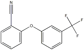 2-[3-(trifluoromethyl)phenoxy]benzonitrile 结构式