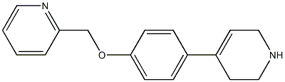2-[4-(1,2,3,6-tetrahydropyridin-4-yl)phenoxymethyl]pyridine 结构式