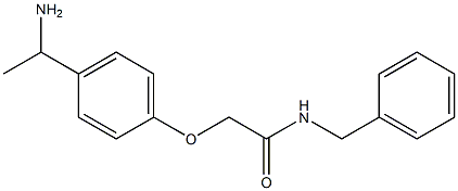 2-[4-(1-aminoethyl)phenoxy]-N-benzylacetamide 结构式