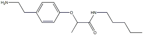 2-[4-(2-aminoethyl)phenoxy]-N-pentylpropanamide 结构式