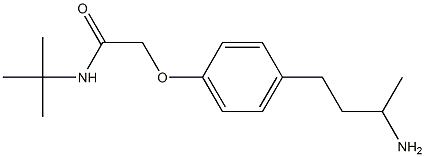 2-[4-(3-aminobutyl)phenoxy]-N-(tert-butyl)acetamide 结构式