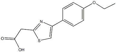 2-[4-(4-ethoxyphenyl)-1,3-thiazol-2-yl]acetic acid 结构式