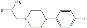 2-[4-(4-fluorophenyl)piperazin-1-yl]ethanethioamide 结构式