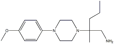 2-[4-(4-methoxyphenyl)piperazin-1-yl]-2-methylpentan-1-amine 结构式