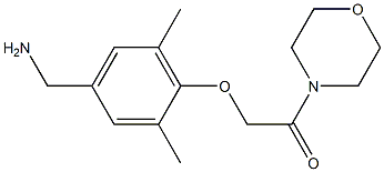 2-[4-(aminomethyl)-2,6-dimethylphenoxy]-1-(morpholin-4-yl)ethan-1-one 结构式