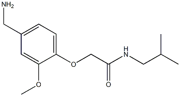 2-[4-(aminomethyl)-2-methoxyphenoxy]-N-isobutylacetamide 结构式