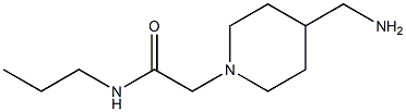 2-[4-(aminomethyl)piperidin-1-yl]-N-propylacetamide 结构式