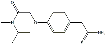 2-[4-(carbamothioylmethyl)phenoxy]-N-methyl-N-(propan-2-yl)acetamide 结构式