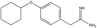 2-[4-(cyclohexyloxy)phenyl]ethanimidamide 结构式