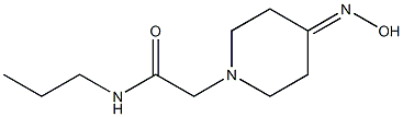 2-[4-(hydroxyimino)piperidin-1-yl]-N-propylacetamide 结构式