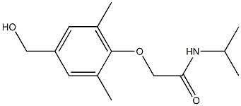 2-[4-(hydroxymethyl)-2,6-dimethylphenoxy]-N-(propan-2-yl)acetamide 结构式