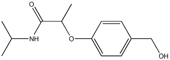 2-[4-(hydroxymethyl)phenoxy]-N-(propan-2-yl)propanamide 结构式