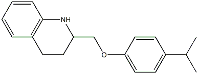 2-[4-(propan-2-yl)phenoxymethyl]-1,2,3,4-tetrahydroquinoline 结构式