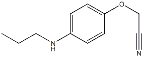 2-[4-(propylamino)phenoxy]acetonitrile 结构式