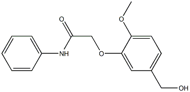 2-[5-(hydroxymethyl)-2-methoxyphenoxy]-N-phenylacetamide 结构式