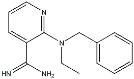 2-[benzyl(ethyl)amino]pyridine-3-carboximidamide 结构式