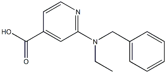 2-[benzyl(ethyl)amino]pyridine-4-carboxylic acid 结构式