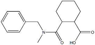 2-[benzyl(methyl)carbamoyl]cyclohexane-1-carboxylic acid 结构式