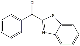 2-[chloro(phenyl)methyl]-1,3-benzothiazole 结构式