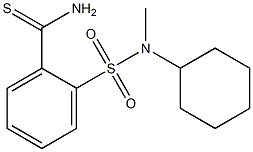 2-[cyclohexyl(methyl)sulfamoyl]benzene-1-carbothioamide 结构式