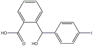 2-[hydroxy(4-iodophenyl)methyl]benzoic acid 结构式