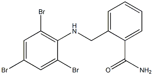 2-{[(2,4,6-tribromophenyl)amino]methyl}benzamide 结构式
