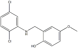 2-{[(2,5-dichlorophenyl)amino]methyl}-4-methoxyphenol 结构式