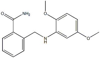 2-{[(2,5-dimethoxyphenyl)amino]methyl}benzamide 结构式