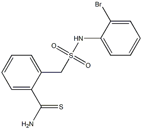 2-{[(2-bromophenyl)sulfamoyl]methyl}benzene-1-carbothioamide 结构式