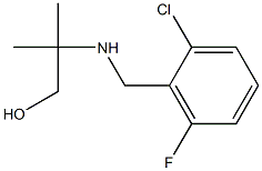 2-{[(2-chloro-6-fluorophenyl)methyl]amino}-2-methylpropan-1-ol 结构式