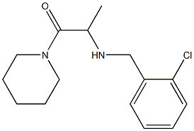 2-{[(2-chlorophenyl)methyl]amino}-1-(piperidin-1-yl)propan-1-one 结构式