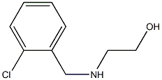 2-{[(2-chlorophenyl)methyl]amino}ethan-1-ol 结构式