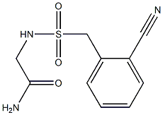 2-{[(2-cyanophenyl)methane]sulfonamido}acetamide 结构式