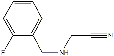 2-{[(2-fluorophenyl)methyl]amino}acetonitrile 结构式