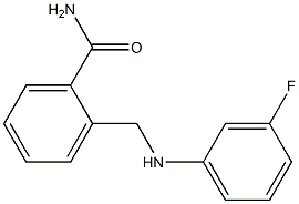 2-{[(3-fluorophenyl)amino]methyl}benzamide 结构式